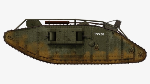 Iv Female With Roof Deflector - British Tank Mark Iv, HD Png Download, Free Download