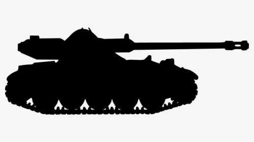 Military Tank Clipart One - Tank Silhouette, HD Png Download, Free Download