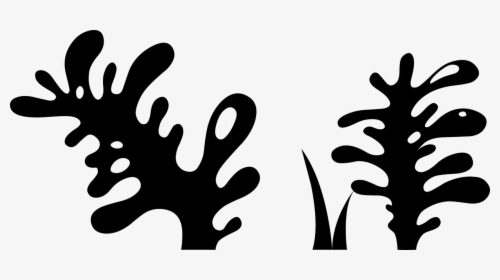 Visual Arts,plant,flower - Seaweed Silhouette Png, Transparent Png, Free Download