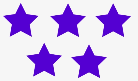 Purple Color 5 Stars Image - 5 Star Rating Icon, HD Png Download, Free Download