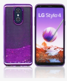 Lg Stylo 4 Mm Electroplated Water Glitter Case With, HD Png Download, Free Download