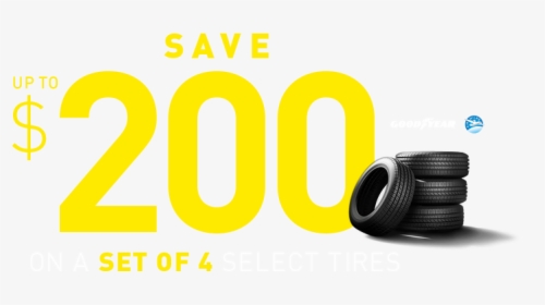 Save Up To $200 On 4 Select Tires - Camera Lens, HD Png Download, Free Download