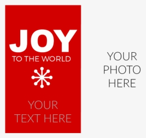 Joy To The World Photo Card Template Example - Graphic Design, HD Png Download, Free Download