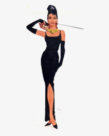 Audrey Hepburn Png Free - Breakfast At Tiffany's Clipart, Transparent Png, Free Download