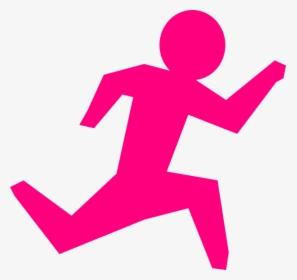 Cartoon Silhouette Running, HD Png Download, Free Download