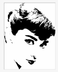 Audrey Hepburn Black And White Pop Art, HD Png Download, Free Download