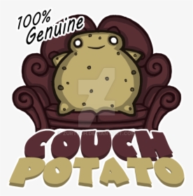 Couch Potato By Zurtech Plusp - Couch Potato Cartoon Png, Transparent Png, Free Download