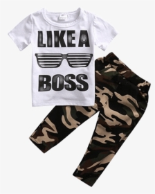 Petite Bello Clothing Set 1-2t Like A Boss Camouflage - Like A Boss Baby Outfit, HD Png Download, Free Download