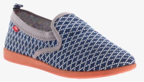 Push In Blue Grey Women"s Flat Loafer - Shoe, HD Png Download, Free Download