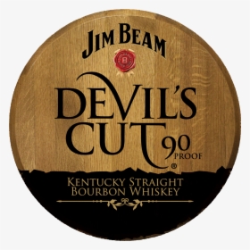 Jim Beam Devil"s Cut Printed Barrel Head - Jim Beam, HD Png Download, Free Download