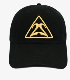 Black Triangle With Gold Outline Dad Hat Front - Baseball Cap, HD Png Download, Free Download