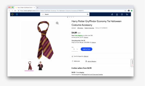 Harry Potter Tie, HD Png Download, Free Download
