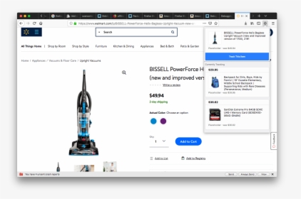 Screen Shot 2018 08 29 At 10 30 32 Pm - Walmart Bissell Powerforce Helix 1700, HD Png Download, Free Download