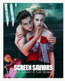 Screen Saviors Cole Sprouse And Lili Reinhart, HD Png Download, Free Download