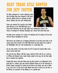 Jeff Foster Pacers, HD Png Download, Free Download