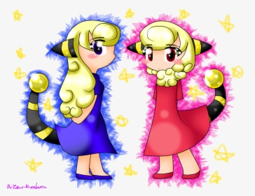 Mareep And Flaaffy - Cartoon, HD Png Download, Free Download