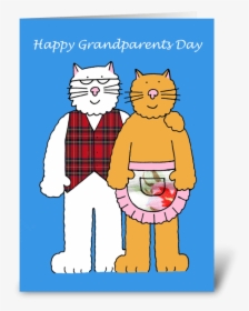 Happy Grandparents Day, Cute Cats - Cartoon, HD Png Download, Free Download