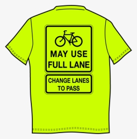 Bike May Use Full Lane Sign, HD Png Download, Free Download