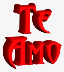 Transparent Te Amo Png - Te Amo En 3d, Png Download, Free Download