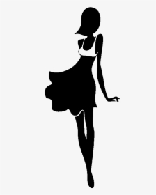 Silhouette Sticker Wall Decal Logo - Transparent Women Fashion Logo, HD Png Download, Free Download