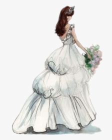 Bride Gown - Clipart Wedding Dress Png, Transparent Png, Free Download