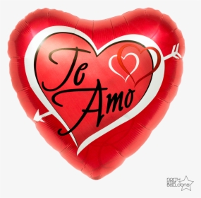 Te Amo Heart With Arrow 18 In , Png Download - Heart, Transparent Png, Free Download