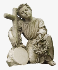 Boy, Mourning, People, Sad, Child, Person, Face, Young - Boy Statue Png, Transparent Png, Free Download