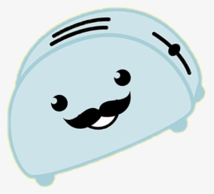 #tostador #kawaii #mostacho #cute - Emoji Bread, HD Png Download, Free Download