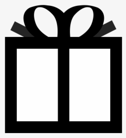 Gift Tag Clipart Black And White - Gift Box Clip Art, HD Png Download, Free Download