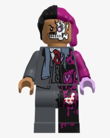 Lego Minifig Two-face Sh395 - Cartoon Super Heroes Faces Clipart, HD Png Download, Free Download