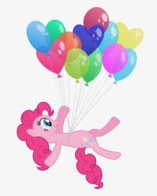 Pinkie Pie Rarity Twilight Sparkle Rainbow Dash Applejack - Little Pony With Balloons, HD Png Download, Free Download