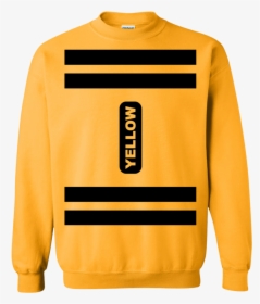 Yellow Crayon Costume Sweatshirt - Sweater, HD Png Download, Free Download