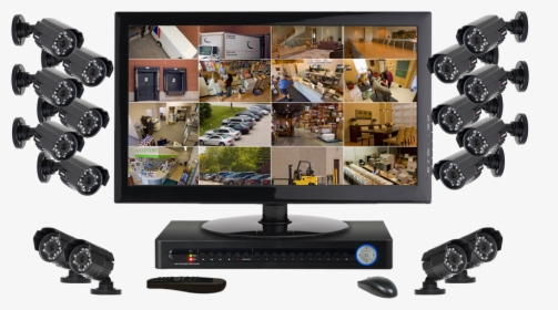 Security Camera System - Home Security Camera Monitor, HD Png Download, Free Download