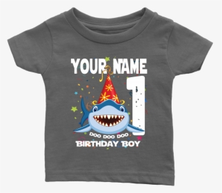 Vnsupertramp Baby Brother Sister Shark Doo Doo Doo - Baby Red Shark Birthday Shirt, HD Png Download, Free Download