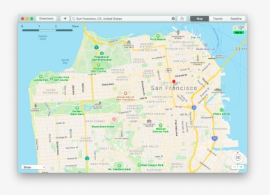 Apple Maps Macos App Directions - Atlas, HD Png Download, Free Download