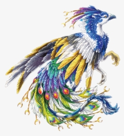 #mq #feather #flying #peacock #bird #birds - Peacock Griffon Deviantart, HD Png Download, Free Download