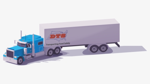 Low Poly Погрузчик , Png Download - Lowpoly Truck Trailer, Transparent Png, Free Download