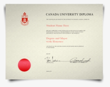 Fake Canada College Diploma - Universidad Canada Diploma Toronto, HD Png Download, Free Download