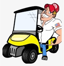 Golf Cart Graphics - Cartoon Image Of Golf Cart, HD Png Download, Free Download
