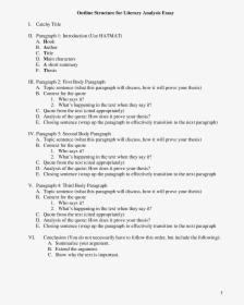 Help With My College Essay - Structure Literary Analysis Essay Example, HD Png Download, Free Download