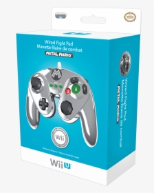 Wired Fight Pad Metal Mario - Joystick, HD Png Download, Free Download
