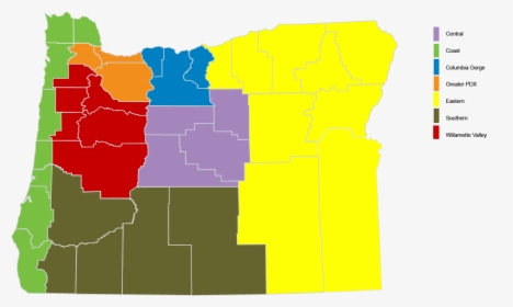 Transparent Oregon State Png - Oregon Regions, Png Download, Free Download