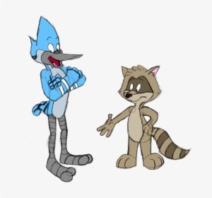 Drawing 2016 Famous - Tom And Jerry And Mordecai And Rigby, HD Png Download, Free Download
