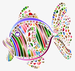 Abstract Colorful Fish 2 Clip Arts - Abstract Fish Png, Transparent Png, Free Download