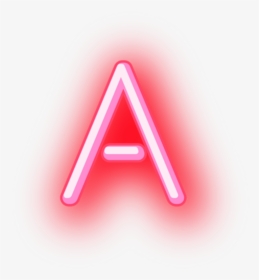 A Letters Neon Glowing Words Ela Grammer Cool Grammer - Triangle, HD Png Download, Free Download
