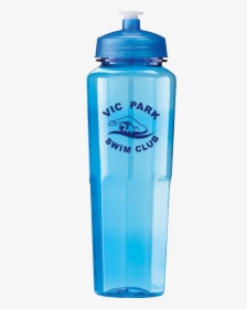 32oz Blue Translucent Retro Bottle With Dark Blue Logo"  - Water Bottle, HD Png Download, Free Download