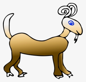 Ram Animal Mutant Horn Zodiac Cartoon Sheep - Cartoon Animals Rams, HD Png Download, Free Download