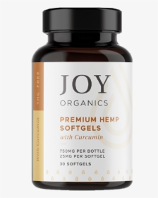 Joy Organics Soft Gels - Joy Organics Softgels With Curcumin, HD Png Download, Free Download