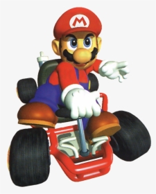 Mario Renders From Mario Kart - Mario Kart 64 Mario, HD Png Download, Free Download