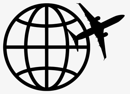 Travel, Logo, Airplane, World, Icon, Trip, Agency - Icon Vector Globe Png, Transparent Png, Free Download